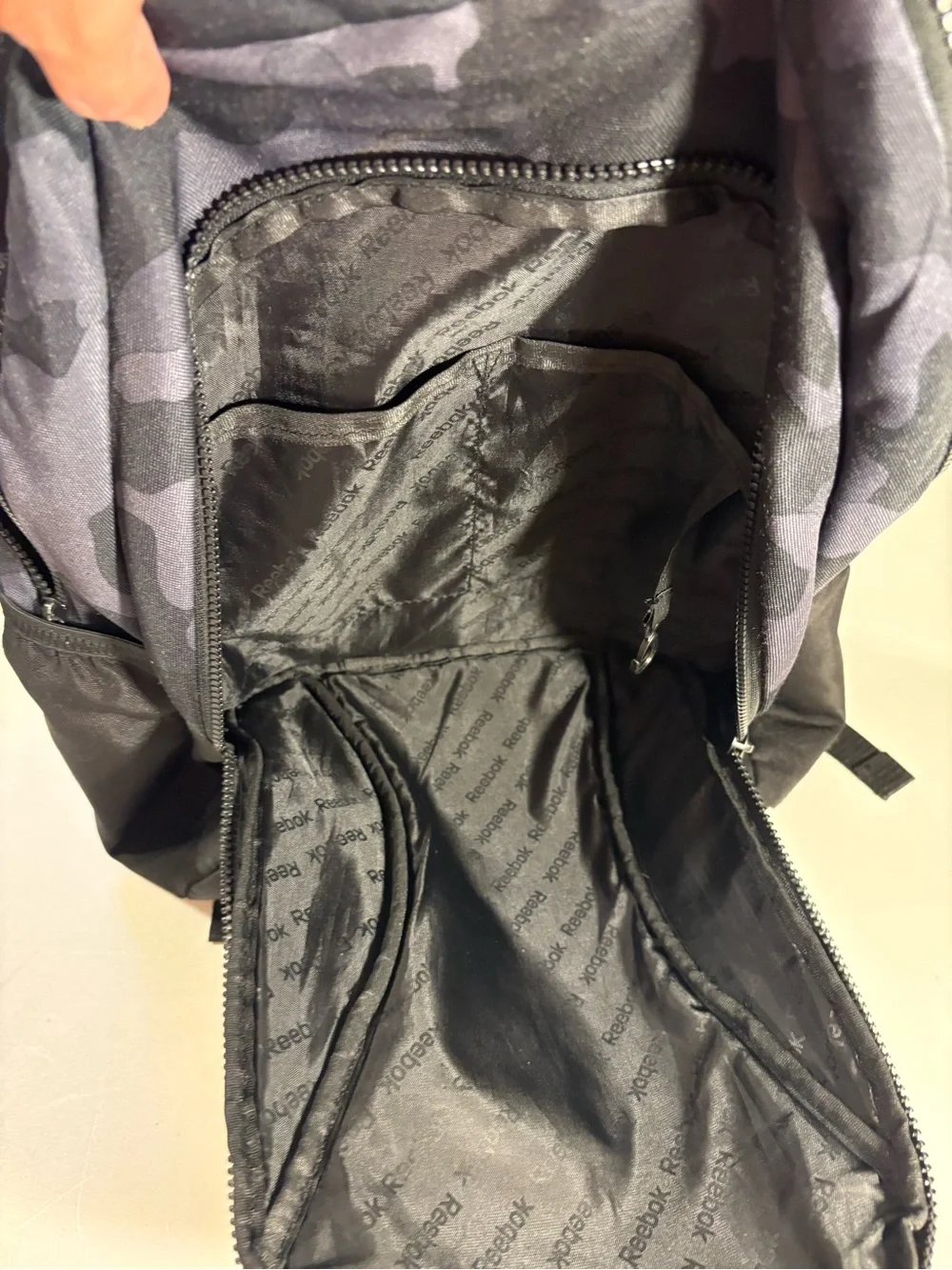 Reebok Black & Gray Camo Men's Backpack